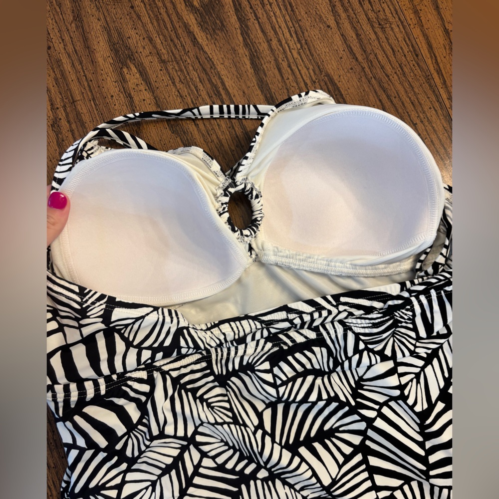 Island supply Co. Caribbean Joe women’s palm tankini top size 18 - Picture 6 of 14